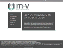 Tablet Screenshot of mv-displays.de